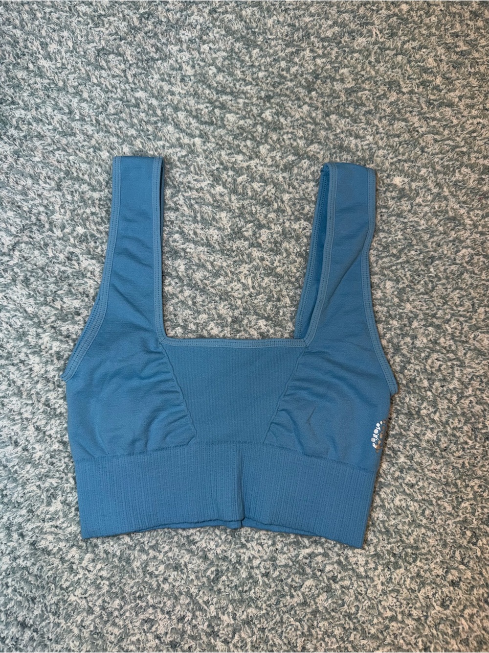 Free People Movement - Blue Scoop-Neck Seamless Sports Bralette
